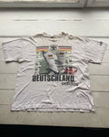 90s Adidas Archive Deutschland Germany Football Fan Mens T Shirt White Large