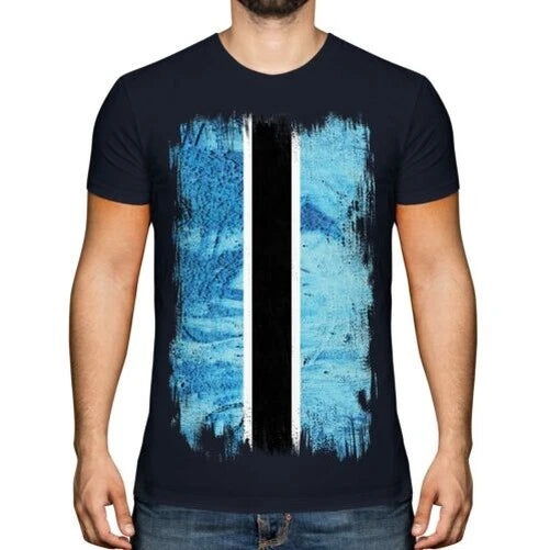 Botswana Men's Grunge Flag Football T-Shirt Jersey Gift