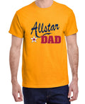Allstar Dad Baseball Football Soccer T-shirt Mens Graphic Tee Fathers Gifts