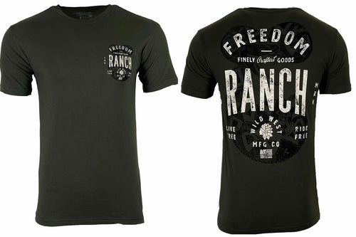 American Highway Affliction Men's T-shirt FREEDOM RANCH Biker
