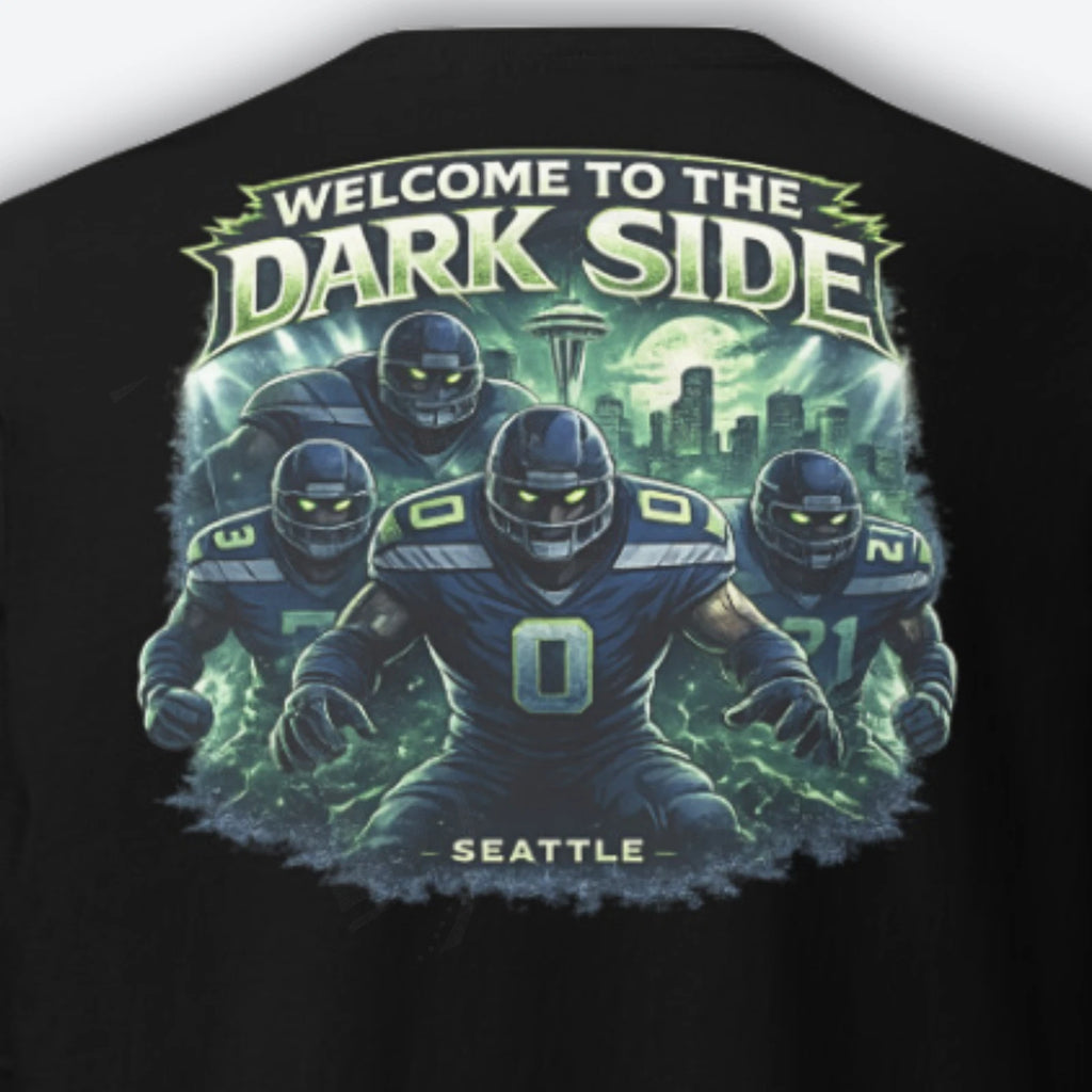 Seahawks Dark Side Shirt Back Print 2026 World Champs Seattle Football Tee