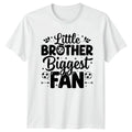 Little Brother Biggest Fan Mens T-Shirt Sibling Soccer Birthday Gift For Him