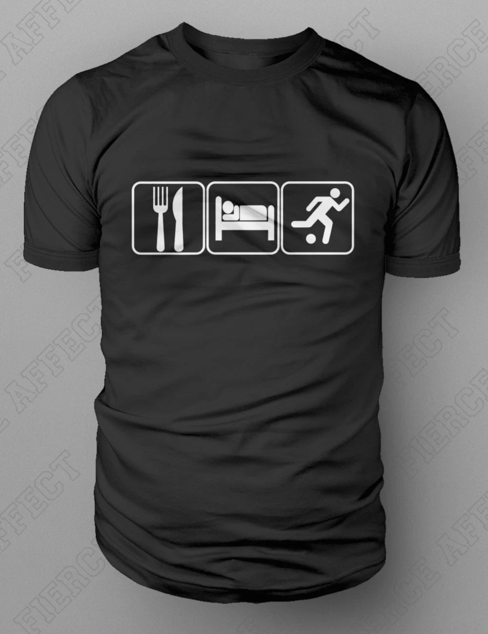 Eat Sleep Football T-shirt Soccer Saturday Sunday League Champions S- XXL NEW
