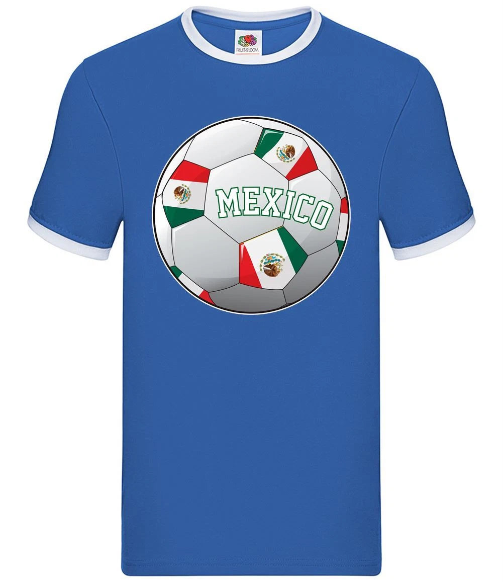 Country Football Mexico - Mens Ringer - Mexican Team Fan Soccer Footie