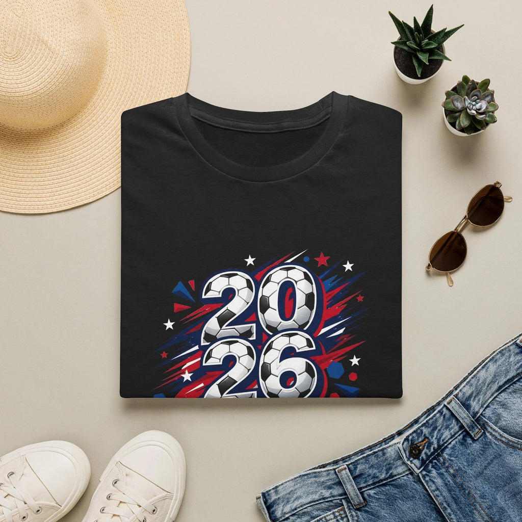 2026 Soccer USA Celebration T Shirt Patriotic Sports Fan Graphic Tee
