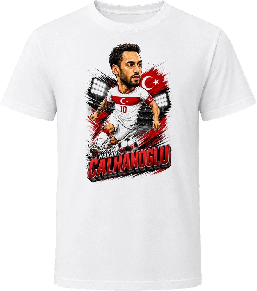 Hakan Calhanoglu, Turkey Caricature Soccer 2026 T Shirt