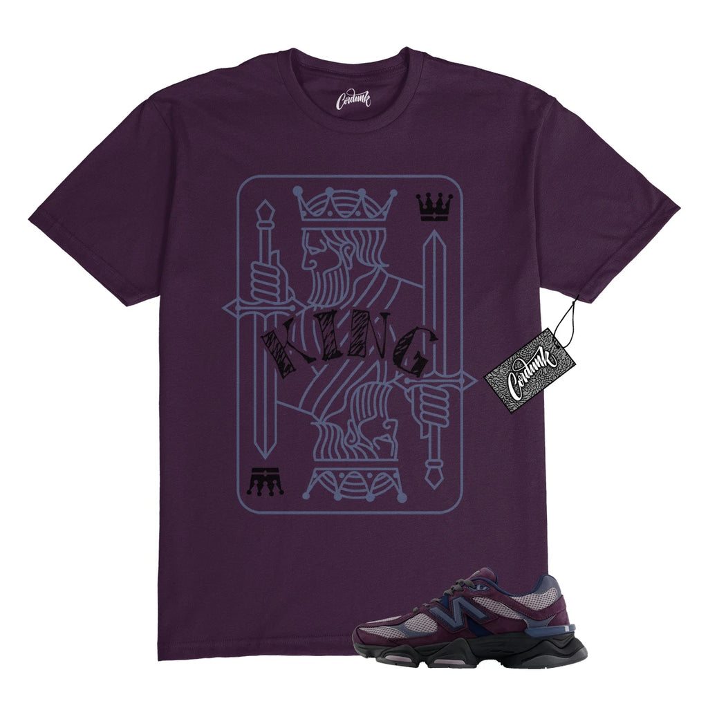 9060 Plum Brown Ice Wine Dark Arctic Grey T Shirt to Match KING