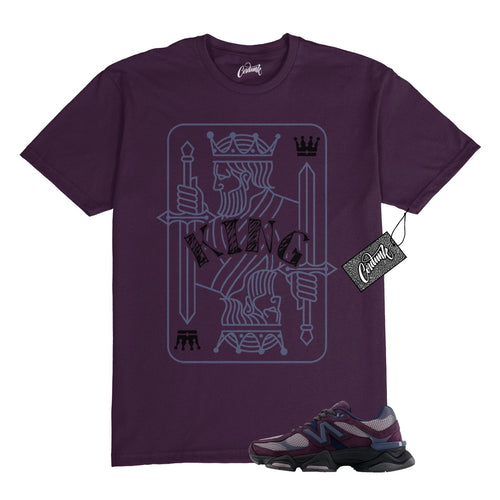 9060 Plum Brown Ice Wine Dark Arctic Grey T Shirt to Match KING