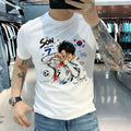 Son Heung Min Inspired No 7 Soccer Graphic T-Shirt Korea Football Fan Tee