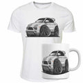 Koolart Porsche Cayenne Turbo T-Shirt And Mug Cartoon Style Gift Set