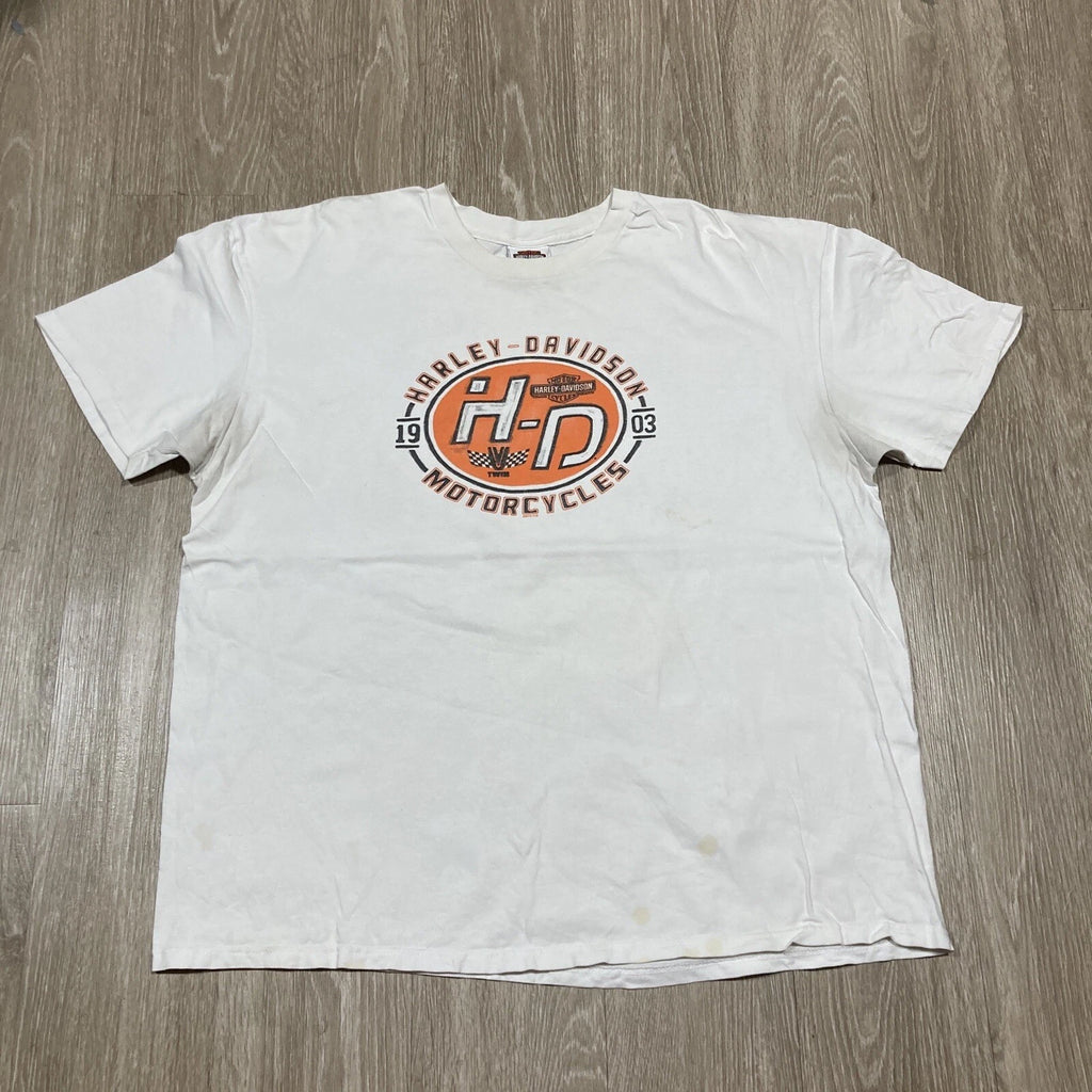 Harley Shirt 2XL 00s Y2k Monterrey Bay Davidson Biker Motorcycle Chopper Tee