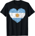 Argentina Flag Heart Soccer Football Supporter T-Shirt