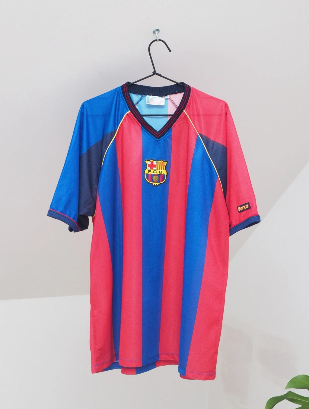 FC Barcelona Vintage Men's Red & Blue 90's Soccer Jersey Size XXL