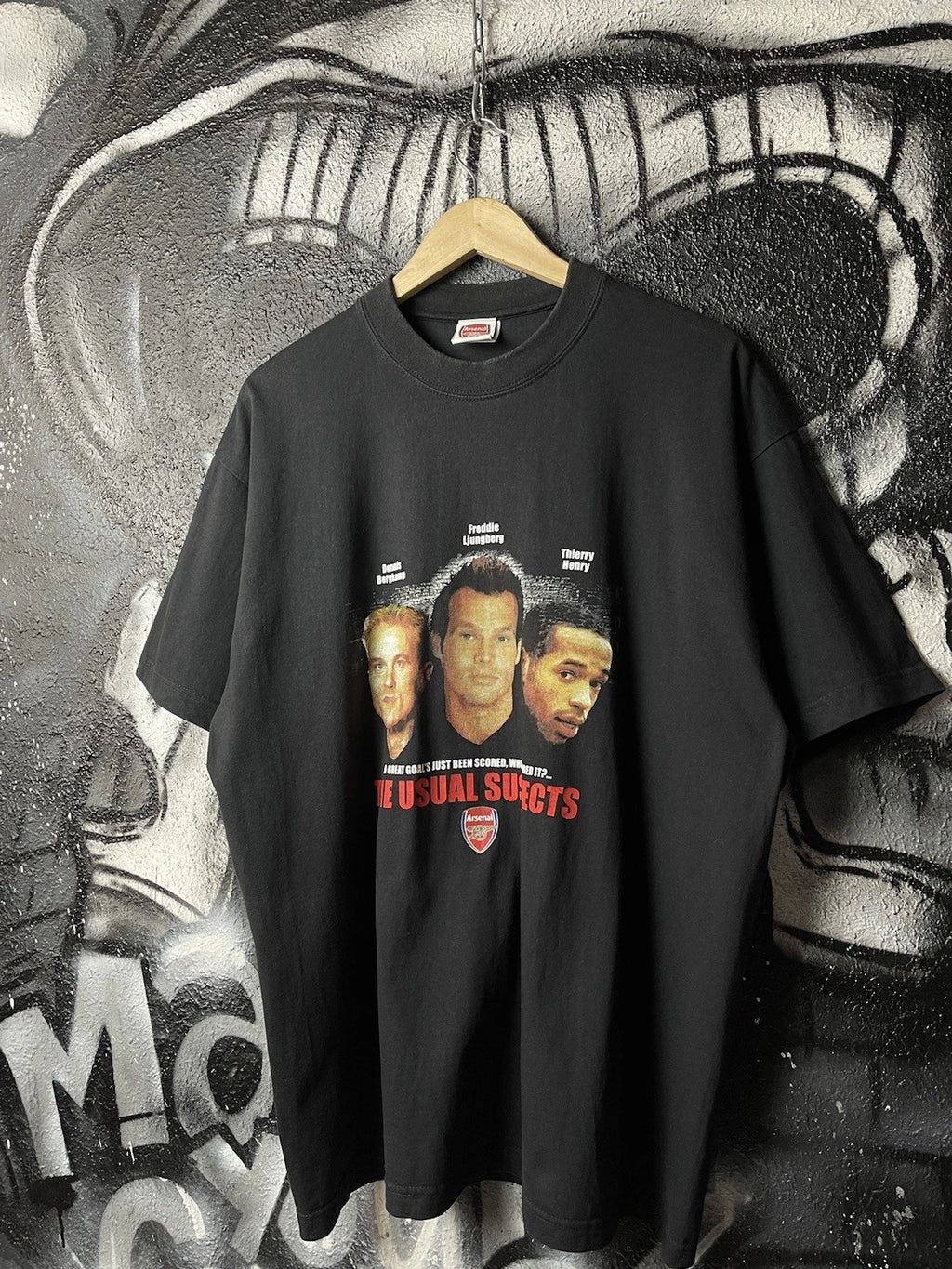 Arsenal Vintage Y2K Black Merch The Usual Suspects T-Shirt Men’s Size XL