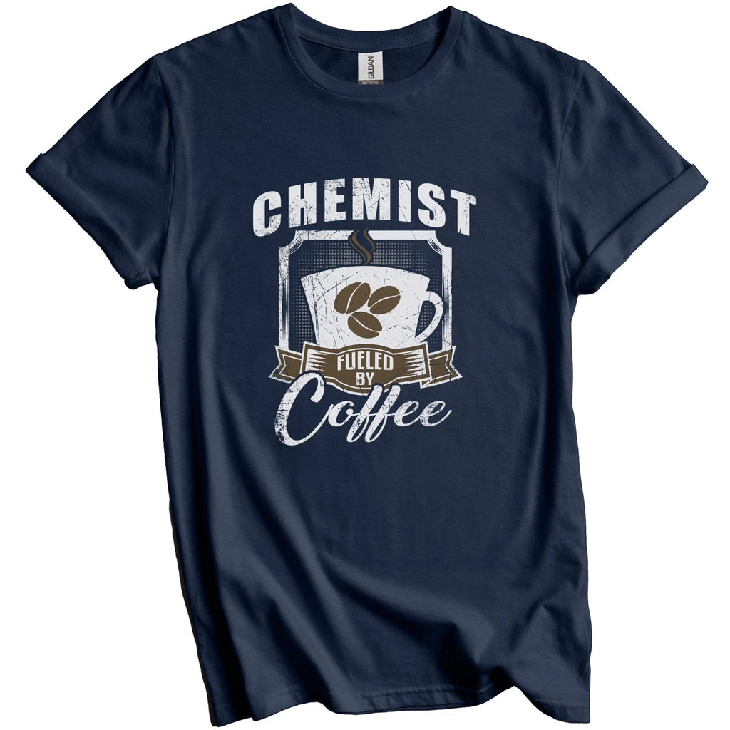 Chemist Fueled By Coffee Funny T-Shirt Gift for Chemist