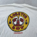 Vtg Lobster Boy Ogunquit Maine T-Shirt L/XL Restaurant BigHead Designs Pop Art