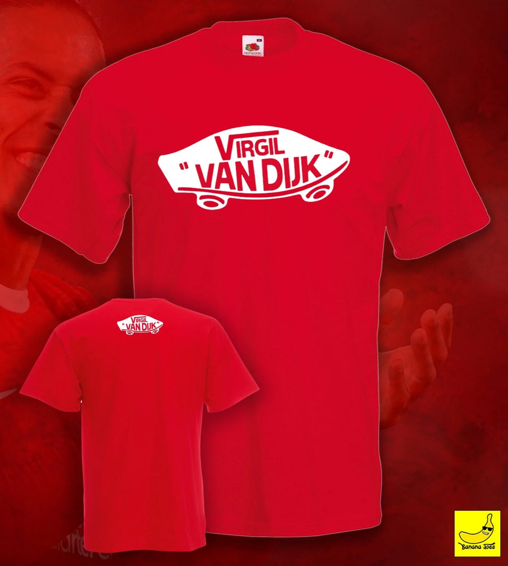 Virgil Van Dijk Liverpool Captain Fan T-Shirt Football LFC Vans Inspired Tee