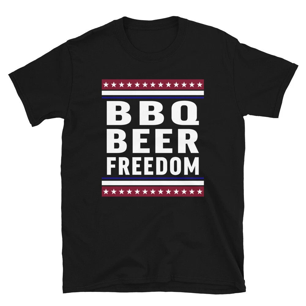 BBQ Beer Freedom USA America 2020 American Men design T-shirt