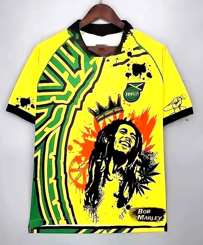 Bob Marley Jamaica Football T Shirt World Cup 2026 Reggae Pop Singer Music Star