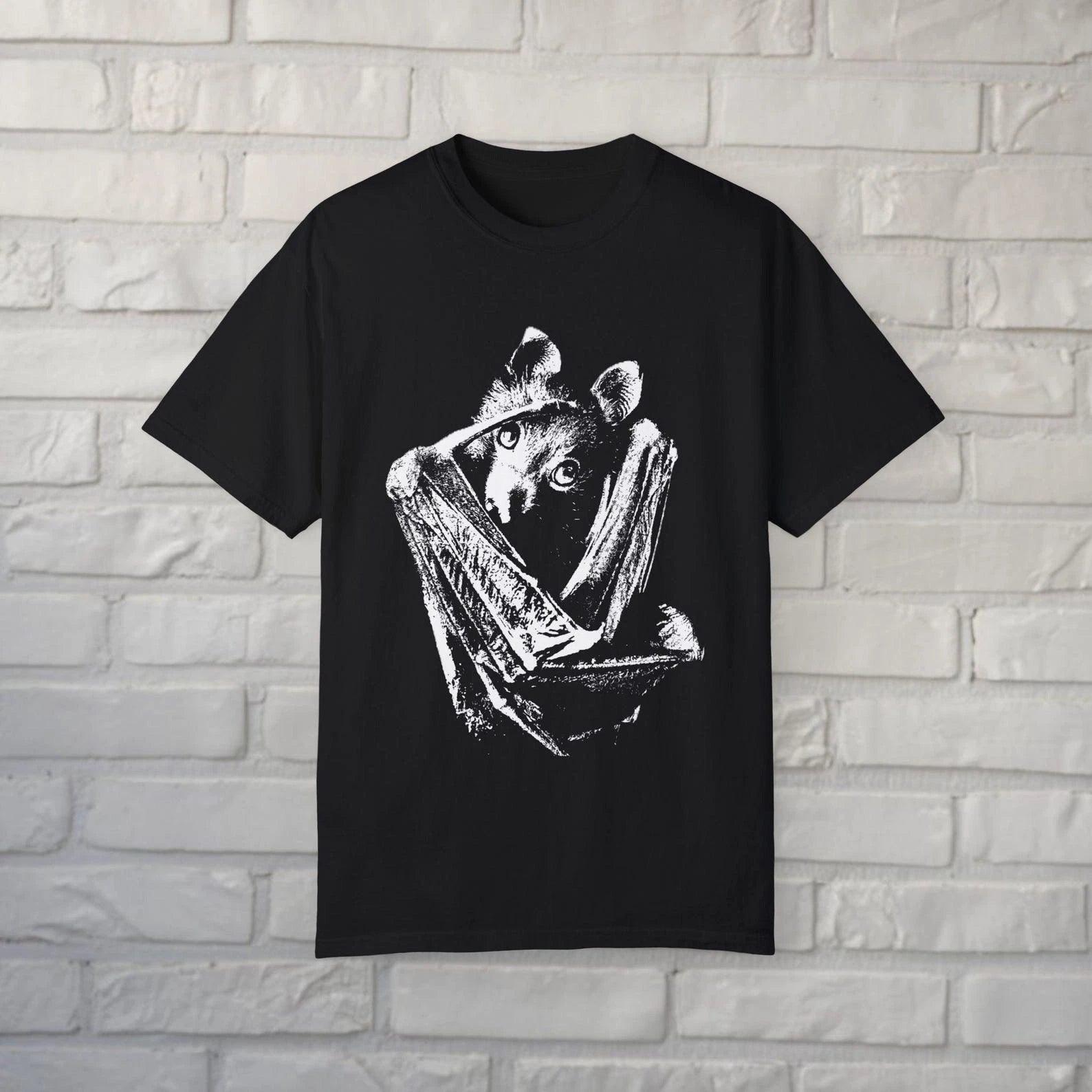 Bat Shirt Gothic Vampire Graphic Tee Goth Oddities Curiosity Gift Unisex Tee