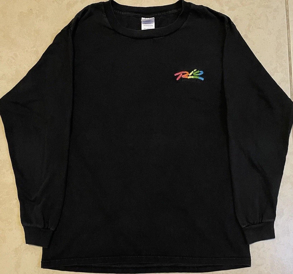 Vtg Rio De Janeiro Brazil Faded Shirt M Rainbow Soccer World Cup Surf Grunge 90s