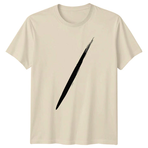 Abstract Black Brush Stroke Art T-Shirt Grunge Aesthetic