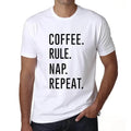 ULTRABASIC men's t-shirt coffee rule nap repetition coffee rule nap repeat