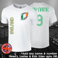 Ireland Football Fan T-shirt Personalised Mens Ladies Kids Euros World Cup Irish
