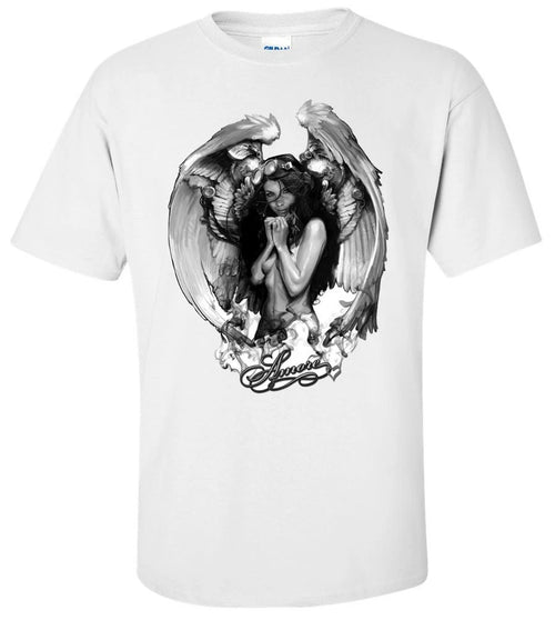 Amore Angel Cotton T-Shirt Graphic Tee Playful Cute Aesthetic