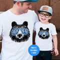 T-SHIRT (2418) Papa Bear Baby Bear Dad and Baby Matching Father's Day Gift Shirt