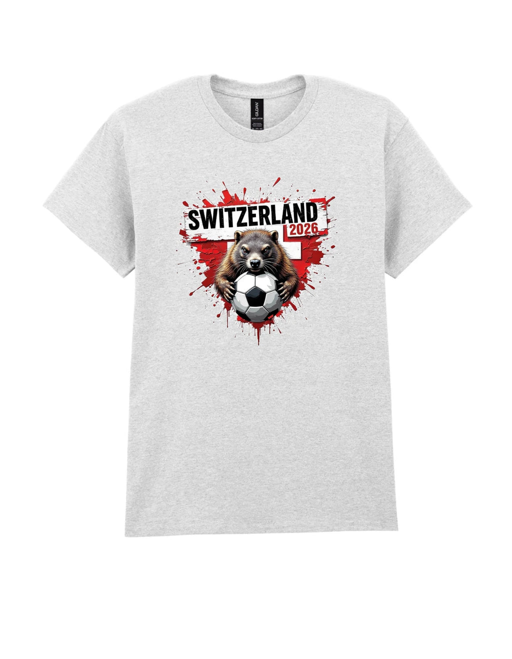 Switzerland World Cup 2026 T-shirt football mens womens unisex gildan