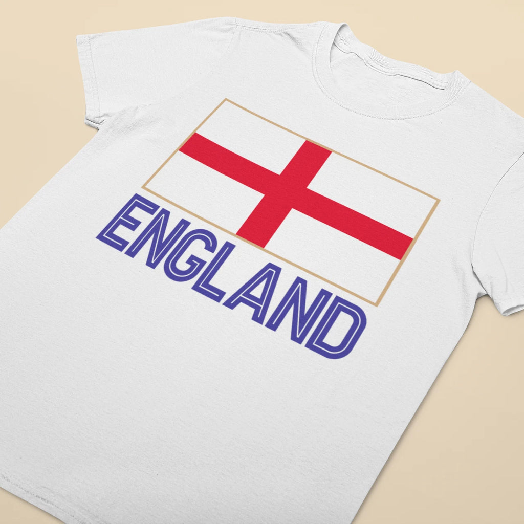 Adults or Kids ENGLAND Country Square Flag Football T-Shirt 2026 World Cup Ship