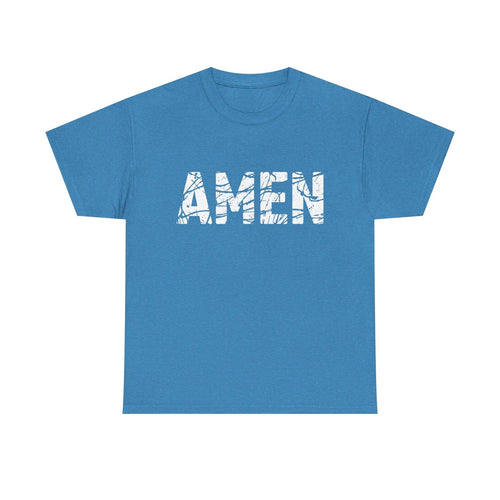 Amen Christian Boho Unisex Cotton Tee Religious T Shirt Church Religion New
