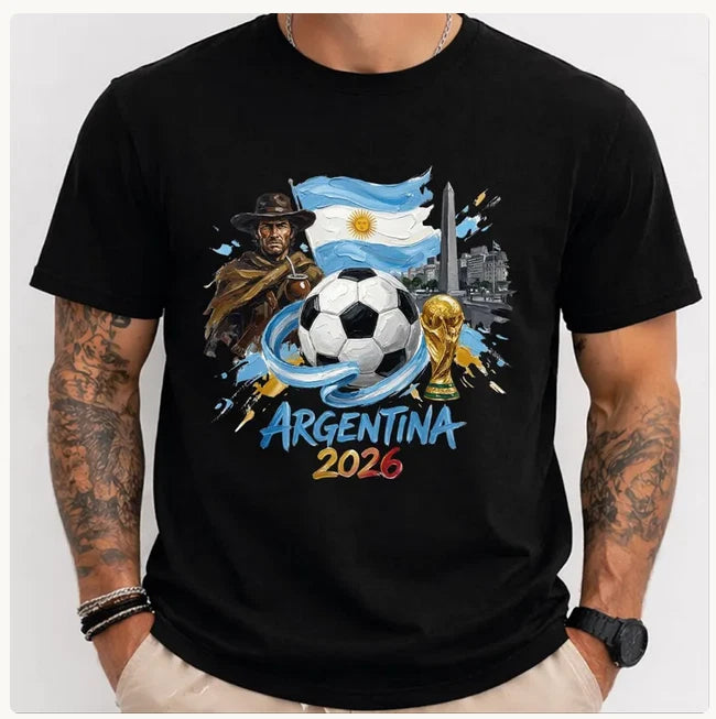 Argentina 2026 Shirt, World Cup Soccer Tee, Buenos Aires Football T-Shirt