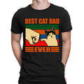 Best Cat Dad Ever Fathers Day Daddy Papa Joke Funny Novelty Mens T Shirts #DNE