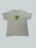 LA Galaxy MLS soccer vintage 2000’s gray graphic t shirt  Size Large