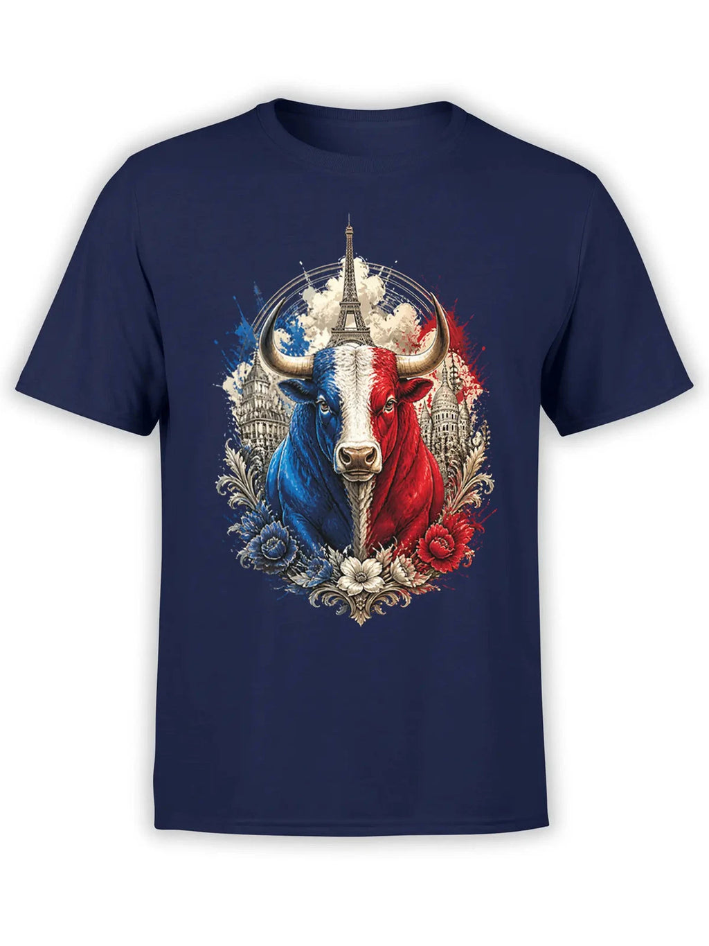 Paris Tricolor Bull T-Shirt | Unisex