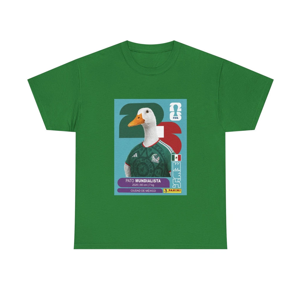 Merlin The Patriotic Duck Mexico Soccer Worldcup Fan Futbol Card TEE