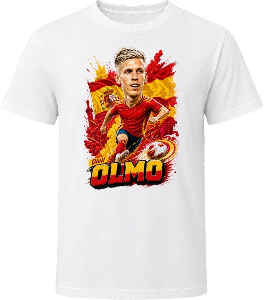 Dani Olmo Spain Soccer Caricature 2026 World Cup T Shirt