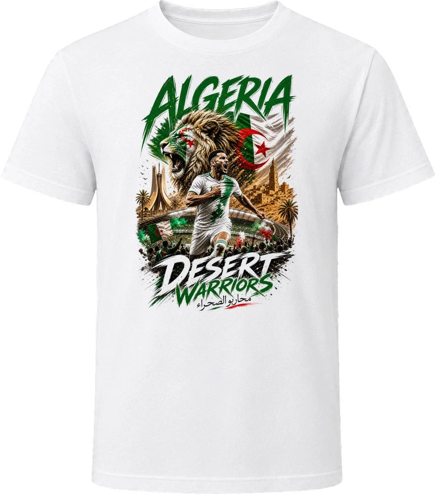 Algeria Desert Warriors Soccer Football 2026 National Pride T Shirt