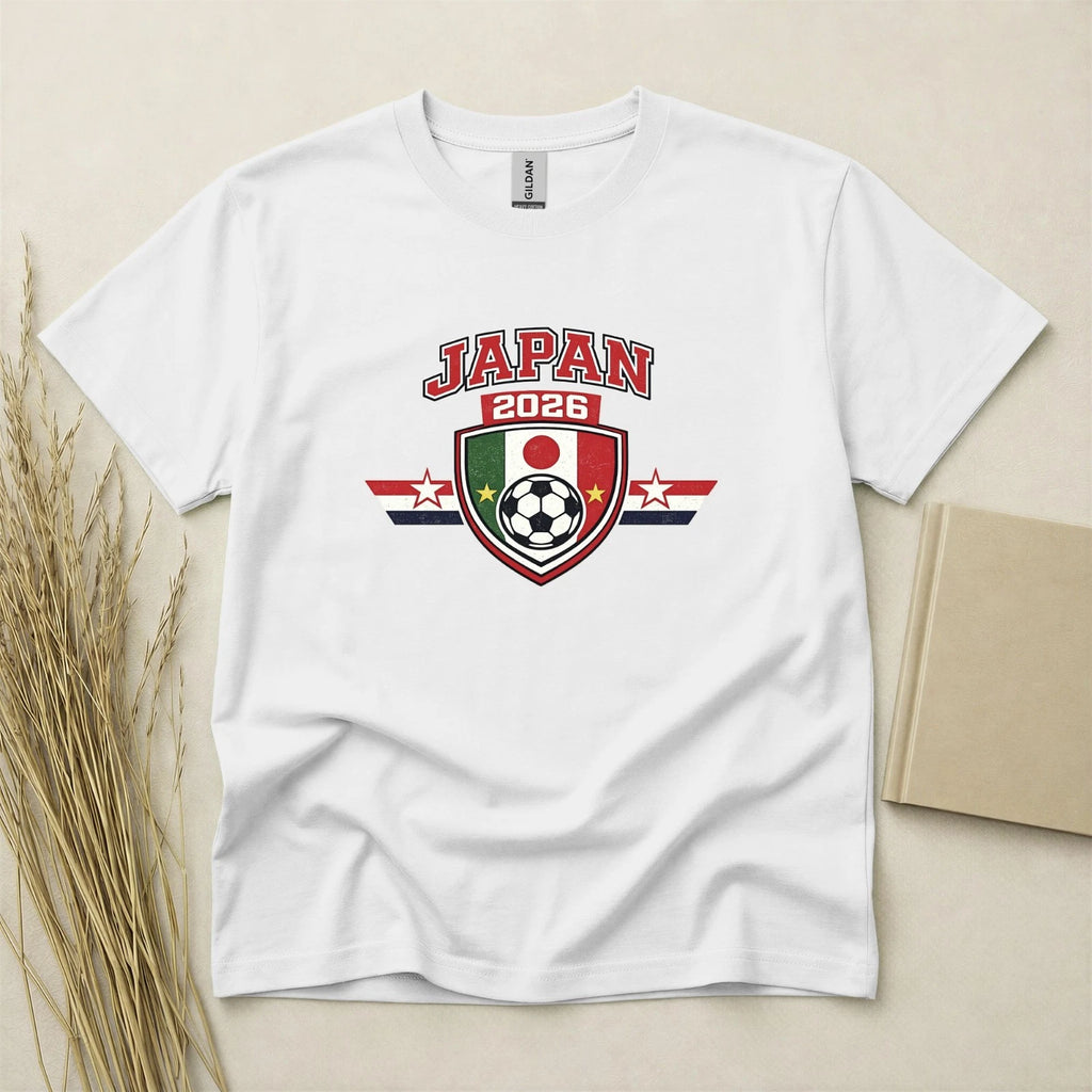 Japan 2026 Football Fan T Shirt Soccer Supporters Gildan Cotton Family Top