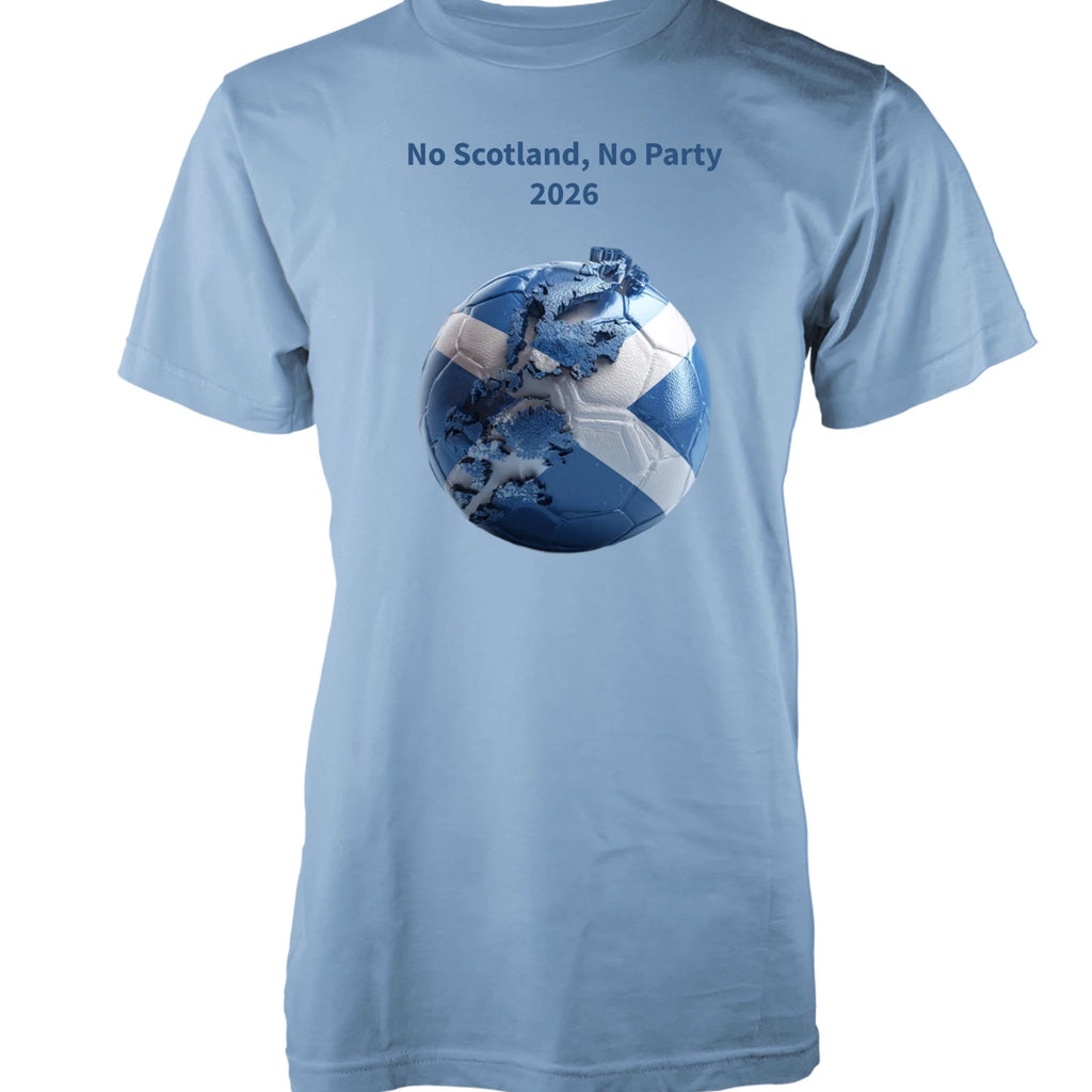 BNWT Free Personalisation 2026 World Cup Football Scotland Cotton T-Shirt Adult