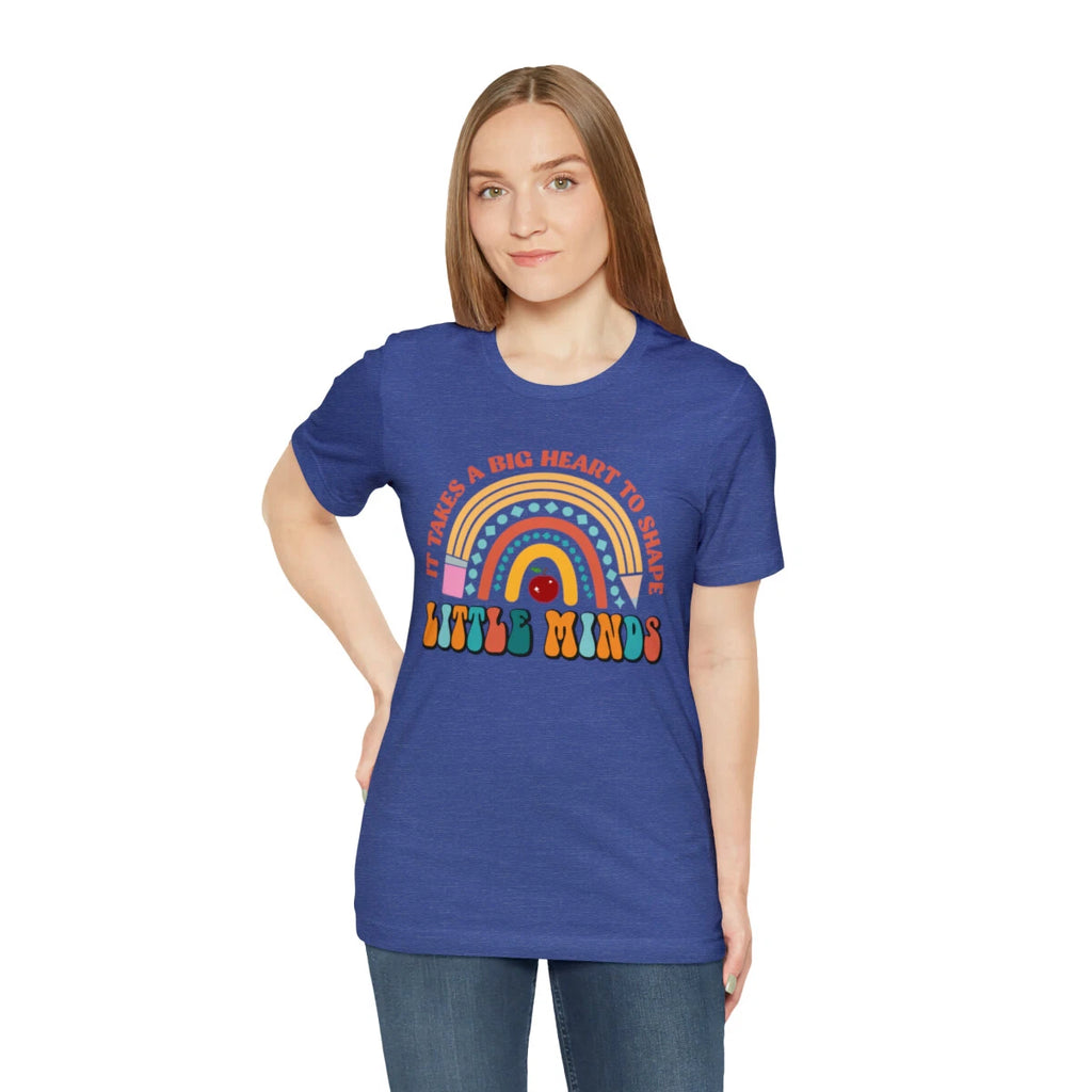 It Takes A Big Heart To Shape Little Minds Shirt, Teacher Gift, Teacher Shirt