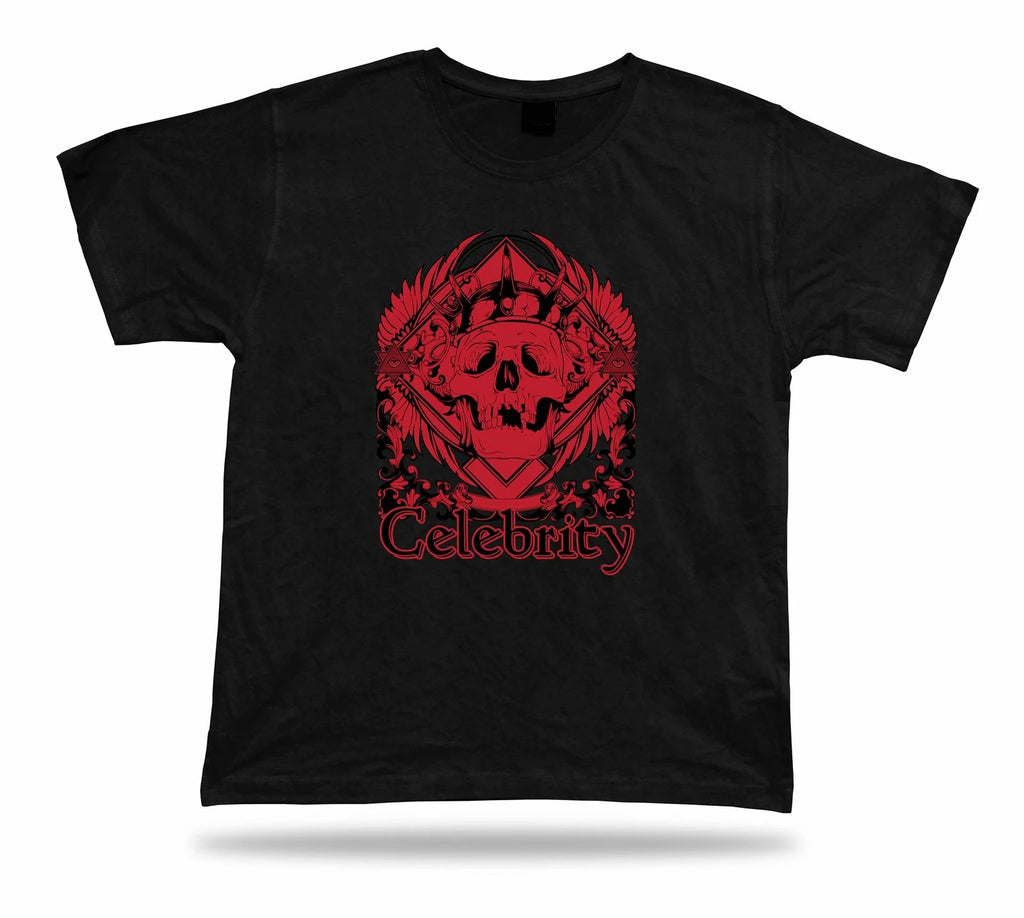 Tshirt Tee Shirt Birthday Gift Idea Royal Celebrity Death Skull Gothic Emblam