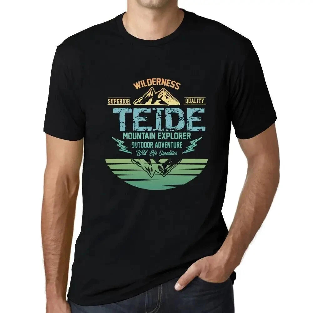 Men's Graphic T-Shirt Outdoor Adventure, Wilderness, Mountain Explorer Teide