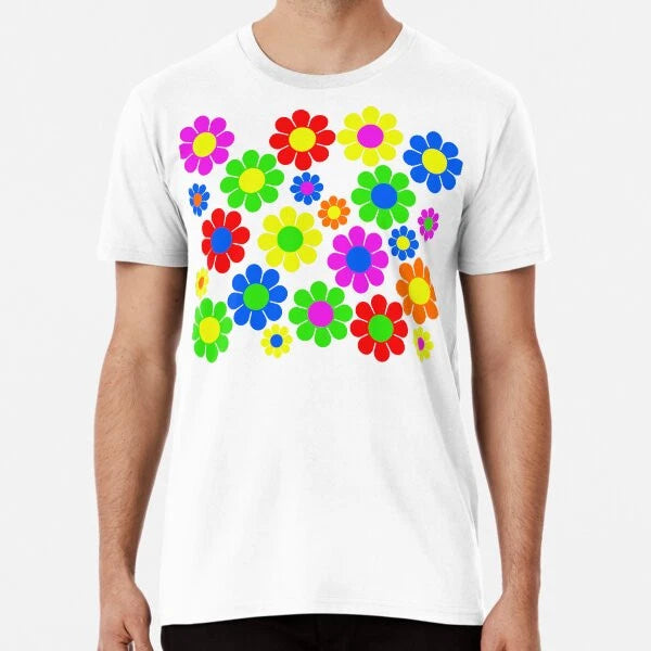 Hippy Flower Daisy Spring Pattern  S to 5XL Made in the AU/USA T-Shirt