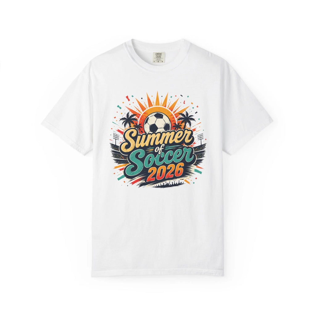 Summer of Soccer 2026 World Football Fan Tropical Graphic Design