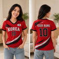 Personalized Korea Football Shirts, Custom Soccer Jersey Shirt, Mother Fan Outfi