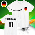 Personalised Germany Football T-Shirt Custom Name And Number Sports Lover Top