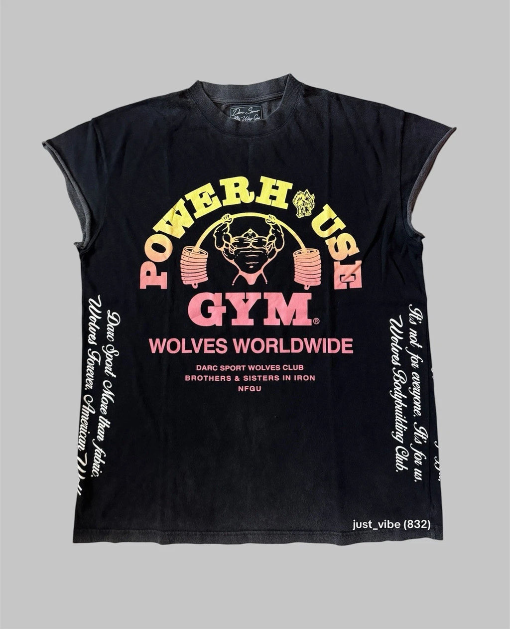 Darc Sport x Powerhouse Gym Vintage Premium Muscle Tank Tee Men’s Medium NWT